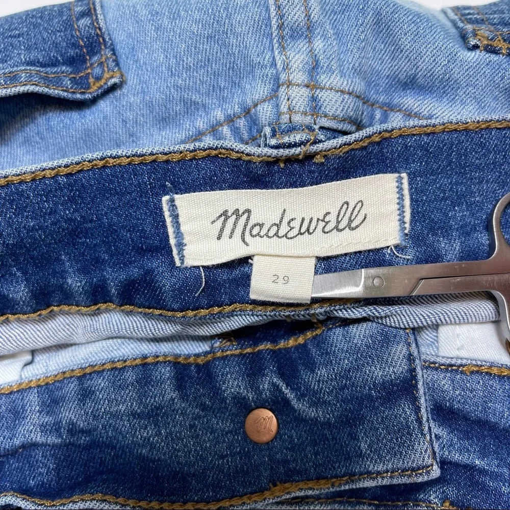 Madewell Pieced McCarren A-Line Denim 2-Tone Jean Skirt Size 29